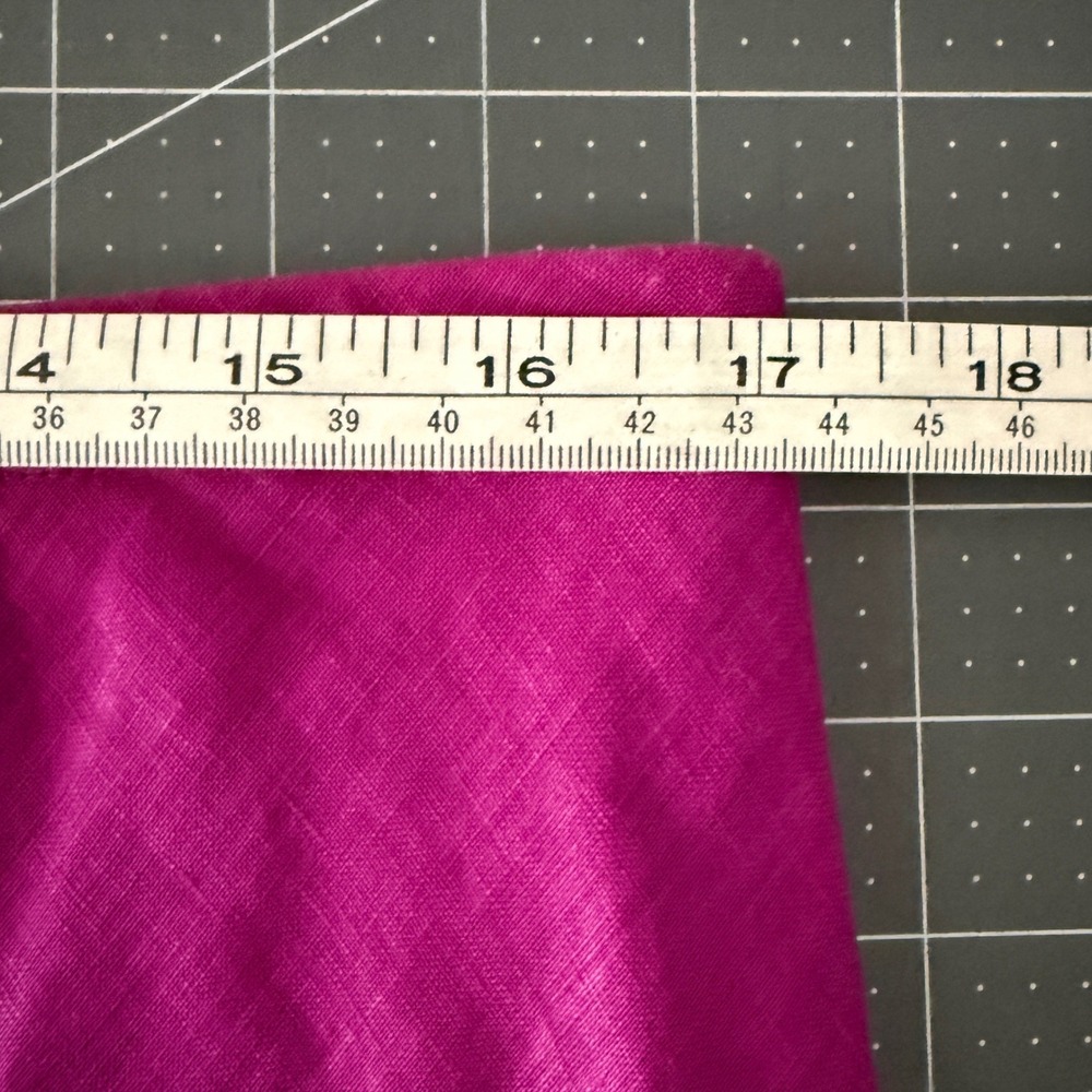 Statement Bias Cut Linen Midi Skirt Bright Purple Womens 10 M/L Maximalist Artsy - Picture 6 of 6